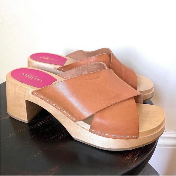 Barely worn swedish hasbeens clog sandals -size 9 - Picture 3 of 4